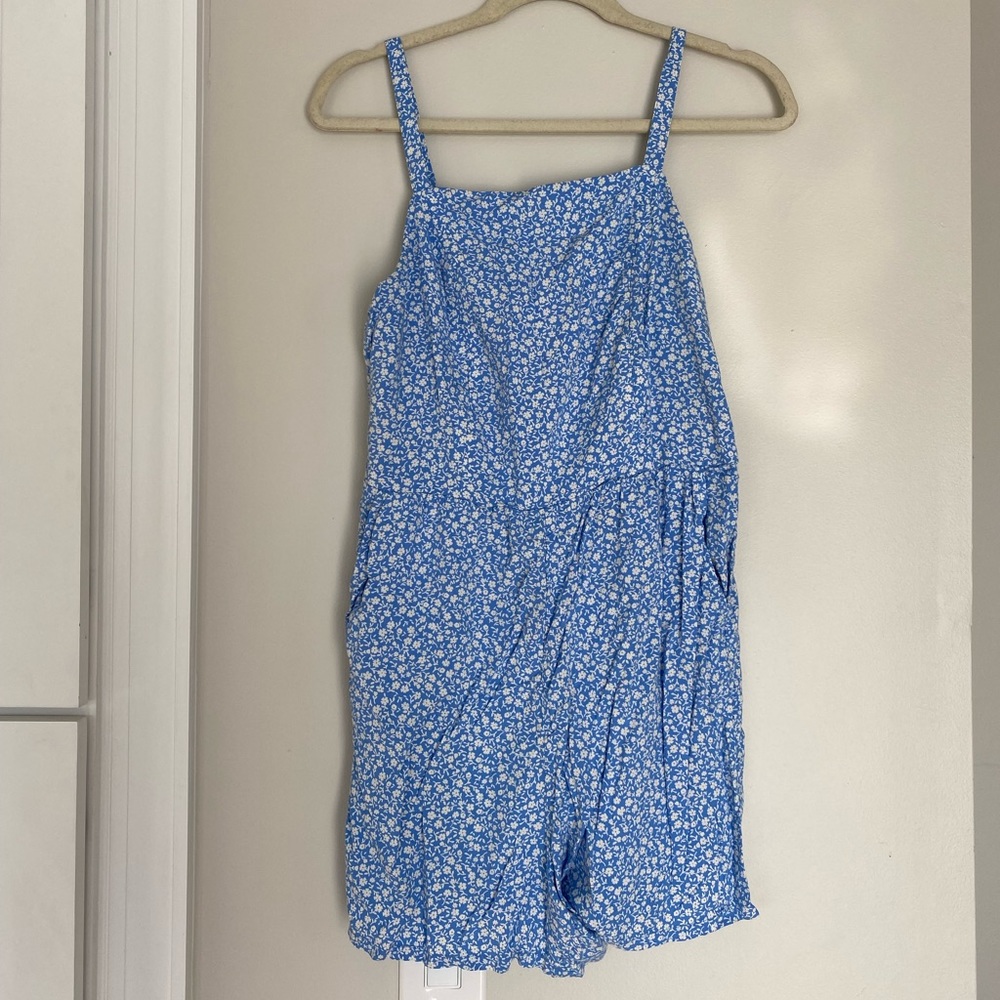 Old Navy Blue Floral Romper